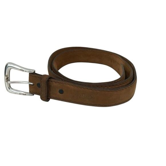 Justin Basic Work Belt Men’s Size 46 Brown Aged Bark Top Grain Leather USA - Picture 2 of 5